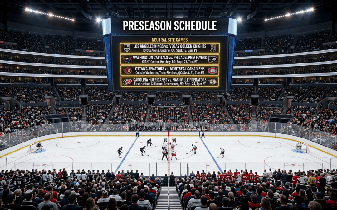 NHL preseason schedule announced
